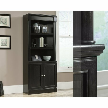 SAUDER Palladia Library With Doors Woa , Three adjustable shelves for flexible storage options 416515
